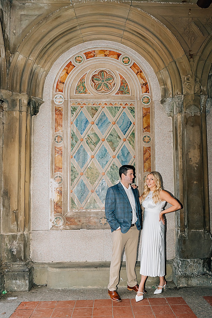 central park engagement photos